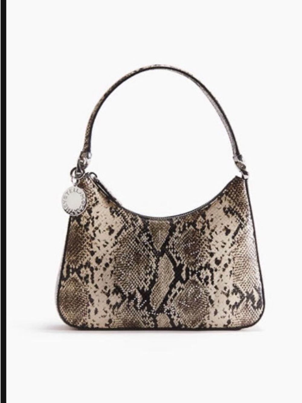 H&M Stella McCartney Snake-Print Shoulder Bag in Neutral Tones